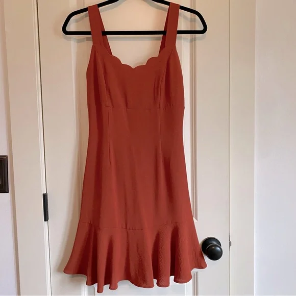 strapless open back dress Altar'd State Ruby Tiered Mini Dress Large – Our Sunshine Boutique
